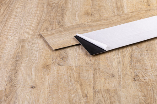 PVC Bodenbelag Vinylboden Selbstklebend ASCHE VALENCIA - 15,24 x 91,44 cm (2,23 m²)
