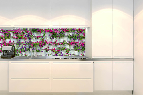 Küchenrückwand Folie - Blumen In Topfpflanzen 180 x 60 cm