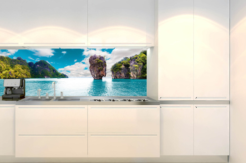 Küchenrückwand Folie - Thailand-Insel 180 x 60 cm
