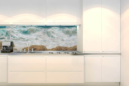 Küchenrückwand Folie - Stürmische See 180 x 60 cm