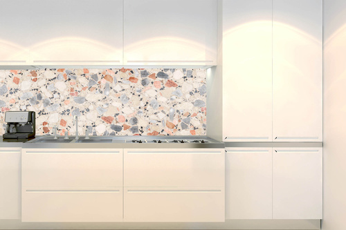 Küchenrückwand Folie - Textur Des Terrazzobodens 180 x 60 cm