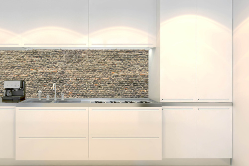 Küchenrückwand Folie - Alte Backsteinmauer 180 x 60 cm