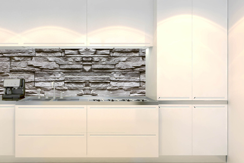 Küchenrückwand Folie - Textur Der Grauen Steinmauer 180 x 60 cm