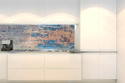 Küchenrückwand Folie - Alte Farbe Auf Dem Rostigen Eisen 180 x 60 cm