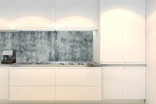 Küchenrückwand Folie - Graue Betonwand 180 x 60 cm