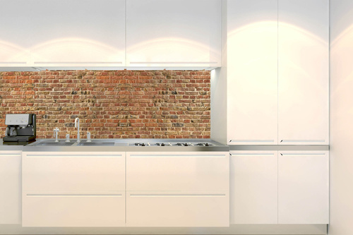 Küchenrückwand Folie - Backsteinmauer Aus Roten Ziegelsteinen 180 x 60 cm