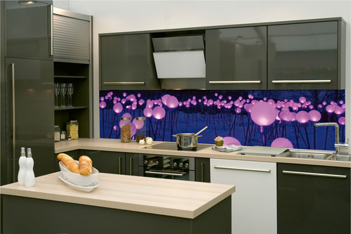 Küchenrückwand Folie - Festliche Beleuchtung 260 x 60 cm
