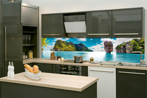 Küchenrückwand Folie - Thailand-Insel 260 x 60 cm
