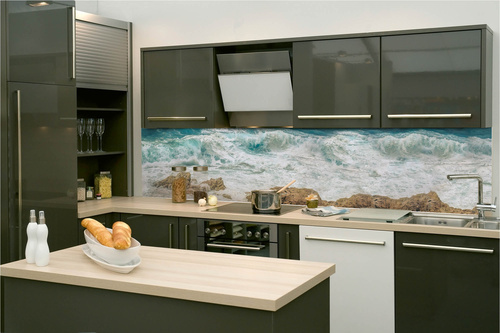 Küchenrückwand Folie - Stürmische See 260 x 60 cm