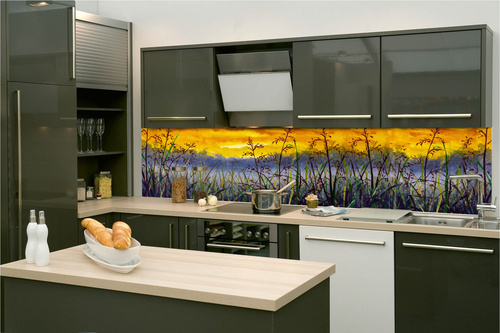 Küchenrückwand Folie - Gras Auf Der Wiese 260 x 60 cm