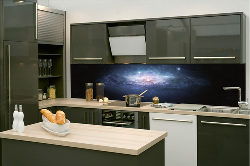 Küchenrückwand Folie - Spiralgalaxie 260 x 60 cm