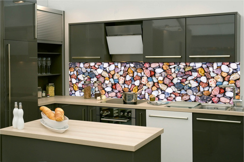 Küchenrückwand Folie - Steinkiesel 260 x 60 cm