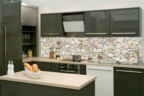 Küchenrückwand Folie - Steinstruktur 260 x 60 cm