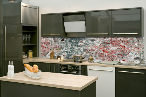 Küchenrückwand Folie - Lackierte Metalloberfläche 260 x 60 cm