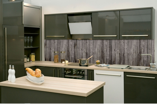 Küchenrückwand Folie - Alte Natürliche Holztexturen 260 x 60 cm