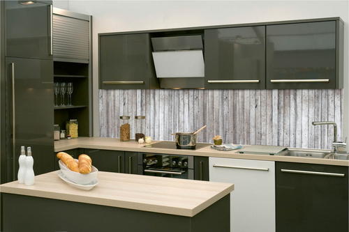 Küchenrückwand Folie - Holzstruktur Mit Natürlichen Mustern 260 x 60 cm