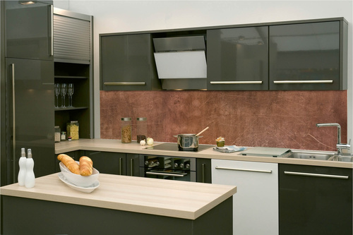 Küchenrückwand Folie - Kupferhintergrund 260 x 60 cm