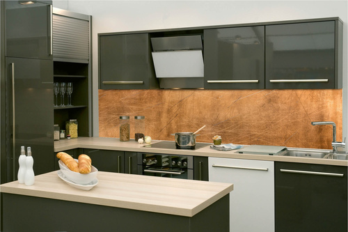Küchenrückwand Folie - Bronzebeschaffenheit 260 x 60 cm
