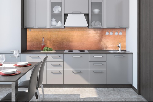 Küchenrückwand Folie - Muster Kupfer 260 x 60 cm