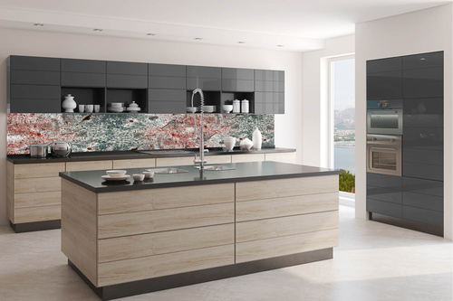 Küchenrückwand Folie - Lackierte Metalloberfläche 350 x 60 cm