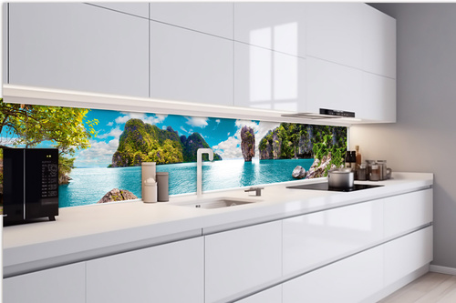 Küchenrückwand Folie - Thailand-Insel 420 x 60 cm
