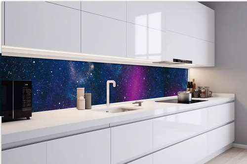 Küchenrückwand Folie - Sternenhimmel 420 x 60 cm