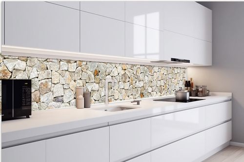 Küchenrückwand Folie - Steinstruktur 420 x 60 cm