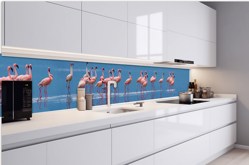 Küchenrückwand Folie - Insel Praslin 420 x 60 cm