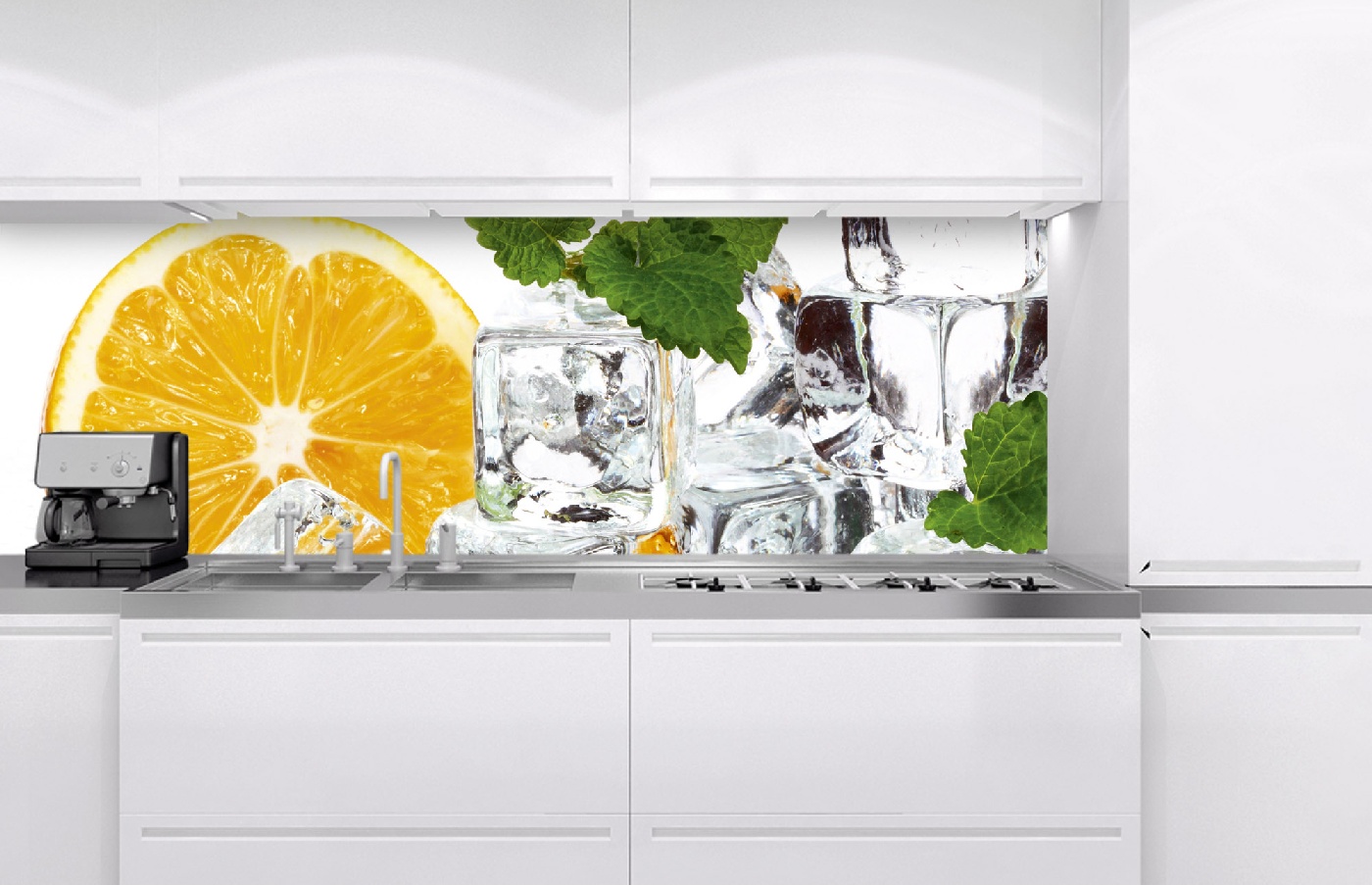 Küchenrückwand-folie Zusammensetzung Stechpalme und Eis