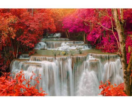 Vlies Fototapete Wasserfall Im Regenwald 375 X 250 Cm Dimex Line De